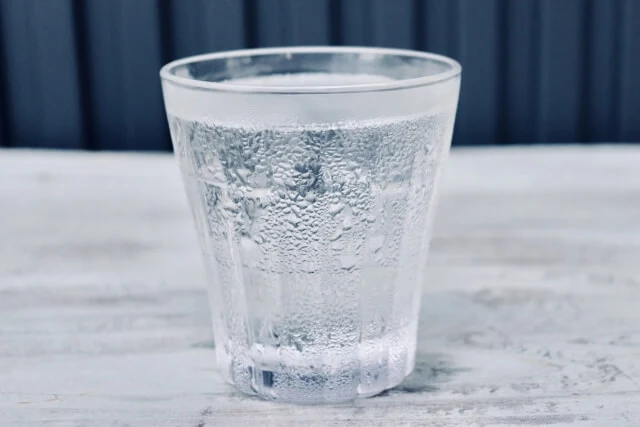 a cup of water