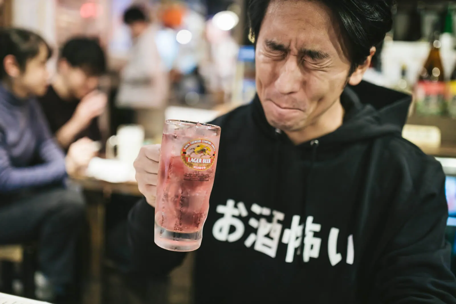 man drink alcohol