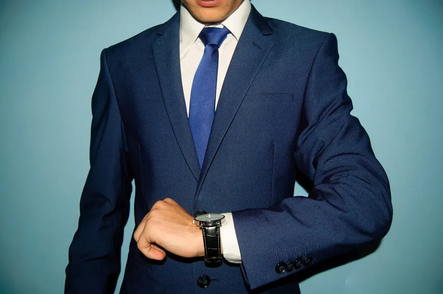 man wearing suit